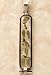 Sterling Silver w/18k Gold Symbols Personalized Cartouche Pendant Up to 7 hieroglyphic symbols - Open Style Hand-made in Egypt by special order.