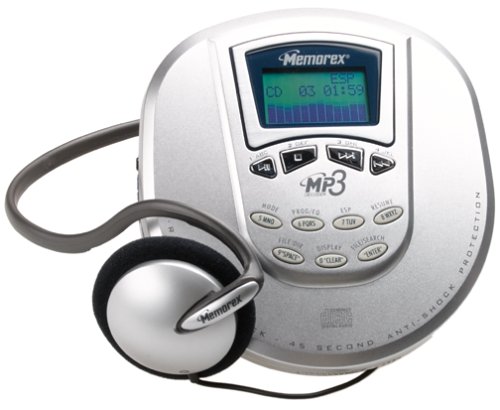 Best Price Memorex MPD8507CP Personal CD/MP3 Player with 120 Seconds of MP3 Anti-Skip Protection