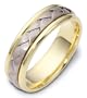 6mm braided wedding band ring (Platinum)