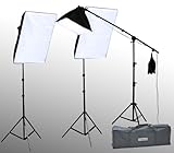 ePhoto VL9004BS2 2400 Watt Digital Video Continuous Lighting Stand Kit with ....