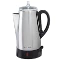 West Bend 54149 12-Cup Automatic Coffee Percolator, Stainless Steel