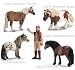 Schleich - 13280 Haflinger Hengst, 13297 Shetland Pony Stute, 13278 Falabella...