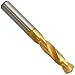 YG-1 D4148 High Speed Steel Screw Machine Drill Bit, TiN Finish, Straight Shank, Slow Spiral, 135 Degree, #45 Size, 1-3/4" Length (Pack of 10)
