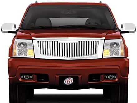 CADILLAC ESCALADE 2002 THRU 2006 ABS GLOSS BLACK VERTICAL STYLE REPLACEMENT UPPER GRILLE