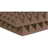 Auralex 4PYR24BRO 4 Studiofoam Pyramid Panels in Brown 6-2'x4'x4 panels