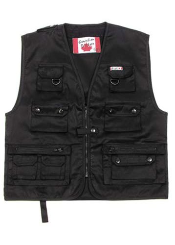 Angler und Outdoor Weste schwarz S- XXL