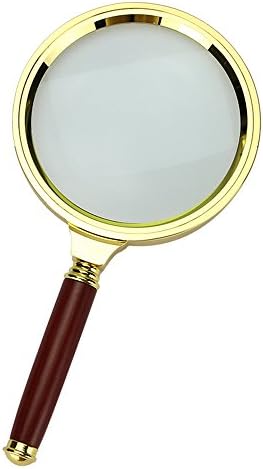 MuchBuy 90mm Handheld Glass Lens Loupe 10X Magnifier