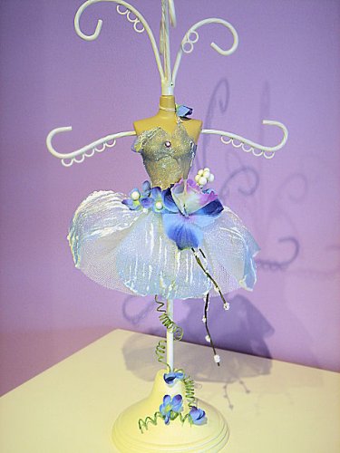 Jewelry display Doll...... Blue Fairy....To hang all jewelry