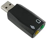 Alle 5 Bild(er) anzeigen CSL - Externe USB 5.1 Soundkarte mit Virtual Surround Sound geeignet für DJ / Mic / VOIP / Headset