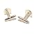 Quartz Cufflinks 01 Stone Business Pyramid Clear Silver Brass Crystal Healing Fashion