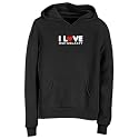 Sweatshirt Woman Black " I Love Osh Oblasty " Kyrgyzstan City