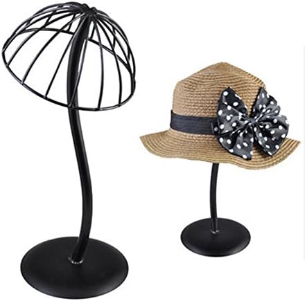 Padshow Metal Hat Rack / Wig Holder Storage Display Stand , S Shape