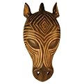 Zebra Head Tribal Mask Wall Art