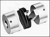 Huco Aluminum Oldham Blind Bore Coupler Clamp 1/4 x 5/16 Bore, 1.00 OD, 1.12 O/A L (Pack of 1)