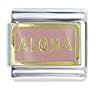 Hawaii Aloha Pink Words & Phrases Italian Charm