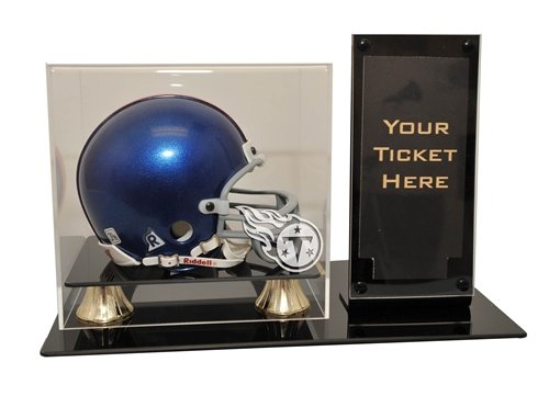 Tennessee Titans Mini Helmet and Ticket Display Case