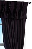 Park B. Smith Washable Velvet 24 by 13 Inch Pleat Insert Valance, Eggplant
