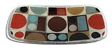 Peggy Karr 14-Inch Glass Metro Earth Rectangle Platter