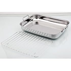 Eco Stainless Steel Open Roaster 35cm