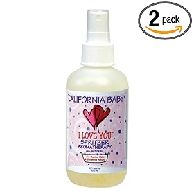 California Baby Aromatherapy Spritzer - I Love You, 6.5 oz (Pack of 2)