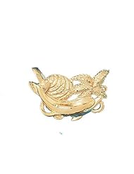 Dazzlers Solid 14 karats gold Dolphin, Shell, Starfish Charm Pendant Available in three colors from jewelsberry (weights: 5.5 grams only)