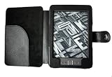 picture of "Kinobo Black Kindle Case/Cover/Folio PU Leather (Fits 6" Display 2011 ed. Kindle 4 without keyboard)