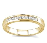 18k Yellow Gold Princess-Cut Diamond Band (G/VS2, 1/4 ct. tw.)