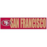 NFL Football San Francisco 49ers Bumper Sticker (2-Pack)