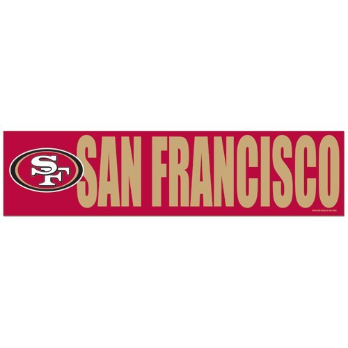 NFL Football San Francisco 49ers Bumper Sticker (2-Pack)