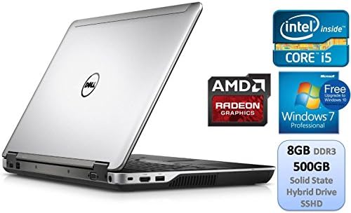 Dell Latitude E6440 Business Laptop 14 Inch HD i5-4310M 8GB RAM 500 GB Solid State Hybrid Drive SSHD AMD Radeon HD 8690M Graphics Win7Pro