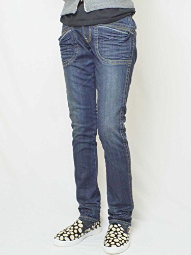 (アントゲージ)Antgauge デニムパンツ「OPEN HIP SKINNY DENIM オープンヒップスキニーデニムパンツ」GC398 インディゴブルー (34)