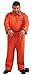 Plus Size Orange Prisoner Jumpsuit Costume