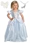 Cinderella Princess Costume with Hair Bow and Wondercharms Necklace - size MEDIUM (3-5)