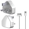 CostMad Apple USB Mains Wall Charger Plug A1299 & GenieWish Data Charge Cable for fits Apple and iPhone i-Phone 1G 3G 3Gs 4G 4GB 8GB 16GB 32GB and i-Pod iPod Nano 1G 2G 3G 4G 5G 2GB 4GB 8GB 16GB, iPod Mini, iPod U2, iPod Click Wheel, iPod Video 30GB 60GB 80GB, iPod Classic 80GB 120GB 160GB, iPod Touch 1G 2G 3G 8GB 16GB 32GB 64GB (White)