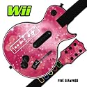 GUITAR HERO 3 III Faceplate Skin Skins for Nintendo Wii Les Paul - Pink Diamonds