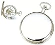 Pocket Watch - Charles Hubert Chrome Plated White Dial Pocket Watch
