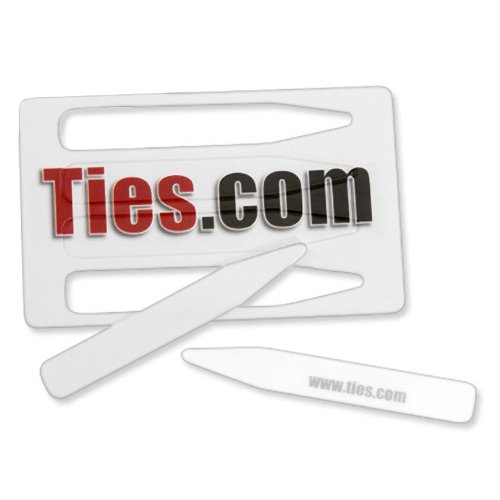 Collar Card Collar Stay by Ties.com - Gray Plastic