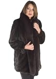 Fox Trimmed Mink Jacket - Mahogany Mink Designs