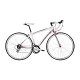 Giordano Libero 1.6 White/Pink Womens Road Bike-700c (17-Inch Frame)