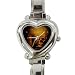 Limited Edition Violano Italian Charm Heart Watch Skull Goth Art