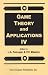 Book Game Theory and Applications IV (Game Theory & Applications)