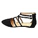 Betani FC42 Women's Ankle Strap Ballerina Ballet Flats