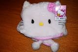 Hello Kitty Plush Pilot Winter Hat with Pom Poms & Pink Bow CUTE!!