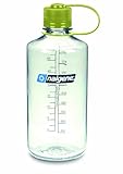 Nalgene BPA Free Tritan Narrow Mouth 32 Oz Water Bottle, Clear