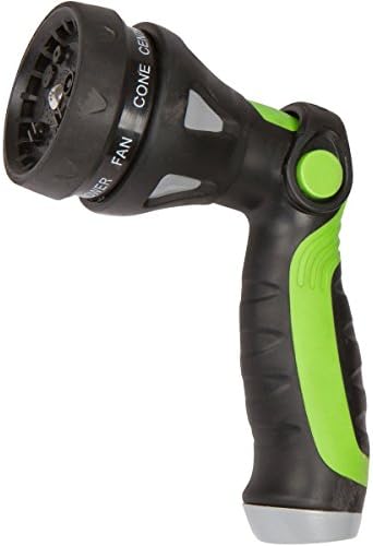 The Relaxed Gardener 8 Pattern Hose Nozzle - Heavy Duty Garden Water Sprayer with Adjustable Thumb Flow Control - Best for Car Washing, Cleaning the Patio, Watering Lawn and Plants and Bathing Pets