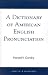 Book A Dictionary of American English Pronunciation