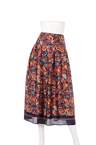 (リリーブラウン)Lily Brown フラワープリントロングスカート