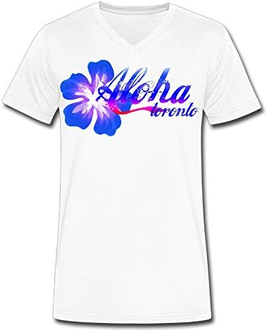 V Neck Mens Hawaii Aloha Logo Hawaii Aloha Logo Graphic Design Colleges T-shirt