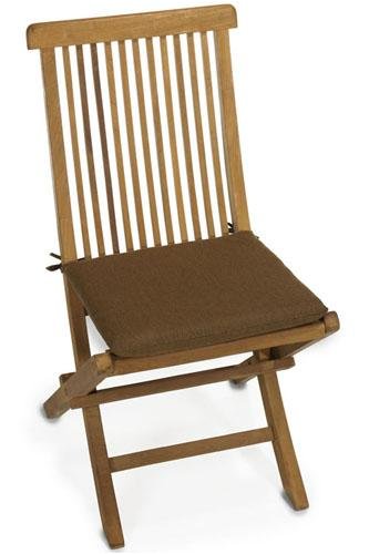 East Indies Side Chair Cushion 2hx16.5w Teak Sunbrella