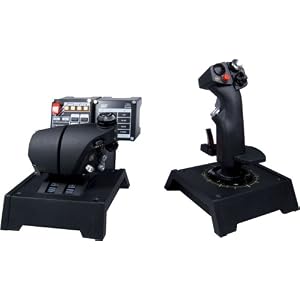 Sistema de Controle e Joystick Saitek SCB440420002 / 02 / 1 Pro Flight X65F Combat